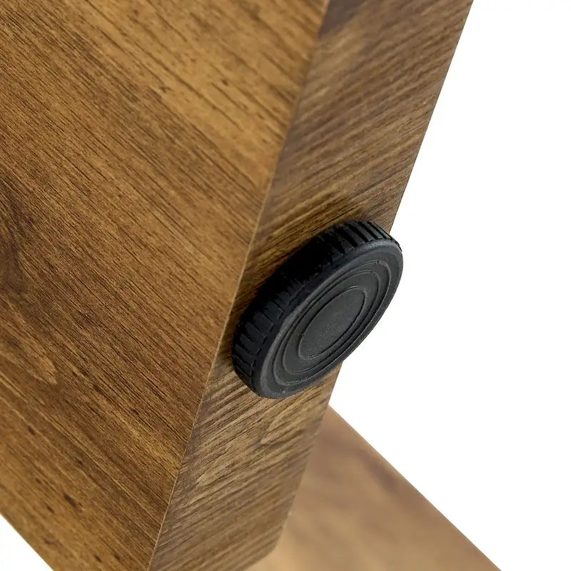 Tavolino da caffè Tavolino rotondo con gambe rettangolari Tavolino centrale in legno per soggiorno