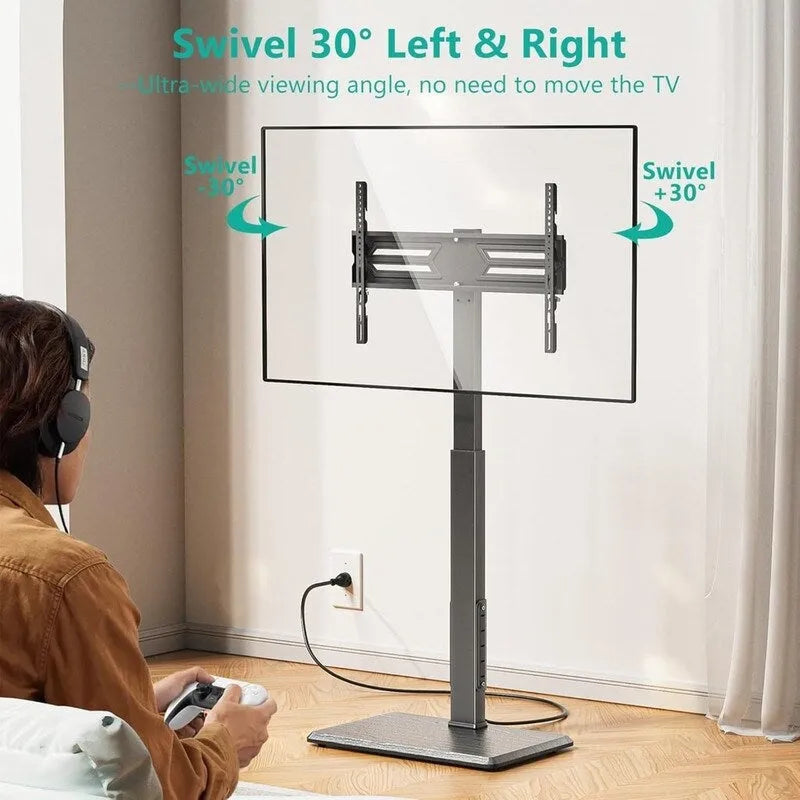 Mobile TV da pavimento con presa di corrente integrata