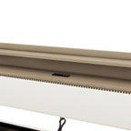 Divano letto imbottito singolo con contenitore e luci LED