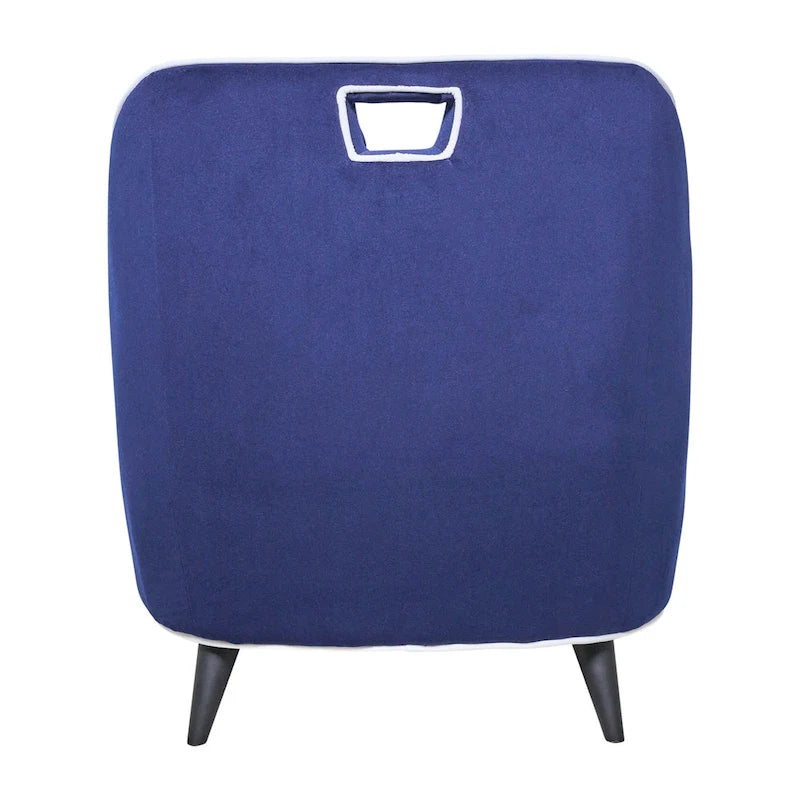 Poltrona d'Appoggio Moderna Imbottita Bicolore - 71 x 76 x 79 cm