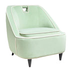 Poltrona d'Appoggio Moderna Imbottita Bicolore - 71 x 76 x 79 cm
