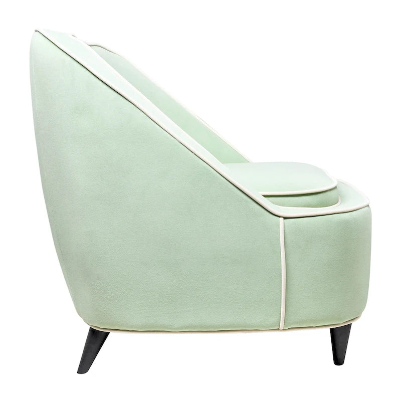 Poltrona d'Appoggio Moderna Imbottita Bicolore - 71 x 76 x 79 cm