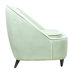 Poltrona d'Appoggio Moderna Imbottita Bicolore - 71 x 76 x 79 cm