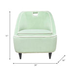 Poltrona d'Appoggio Moderna Imbottita Bicolore - 71 x 76 x 79 cm