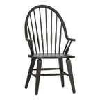 Sedia con braccioli Black Windsor Back Hearthstone Ridge The Gray Barn