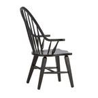 Sedia con braccioli Black Windsor Back Hearthstone Ridge The Gray Barn