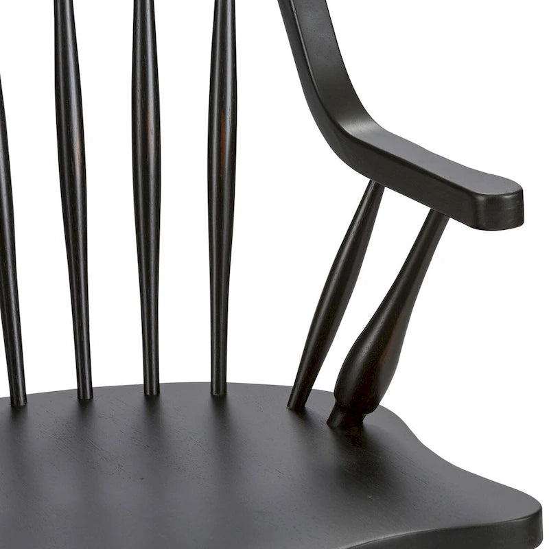 Sedia con braccioli Black Windsor Back Hearthstone Ridge The Gray Barn