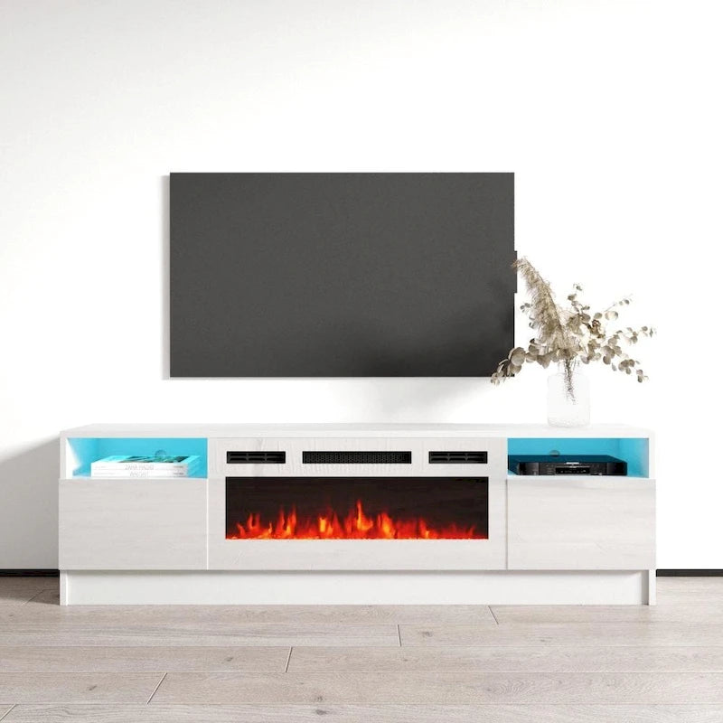 Mobile TV da 63" con camino elettrico