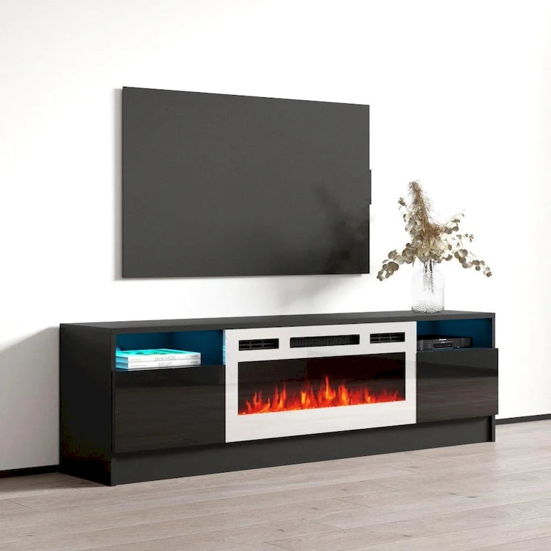 Mobile TV da 63" con camino elettrico