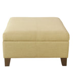 Pouf Contenitore Quadrato di Lusso da 71 cm