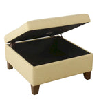 Pouf Contenitore Quadrato di Lusso da 71 cm