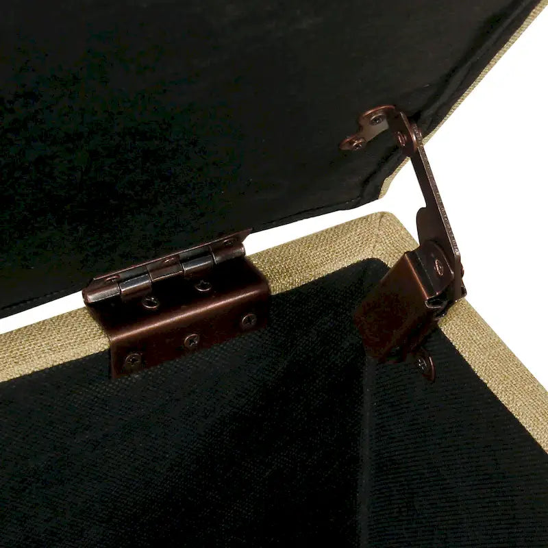 Pouf Contenitore Quadrato di Lusso da 71 cm