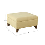 Pouf Contenitore Quadrato di Lusso da 71 cm