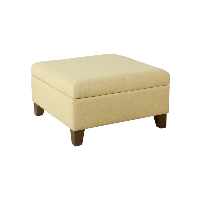 Pouf Contenitore Quadrato di Lusso da 71 cm