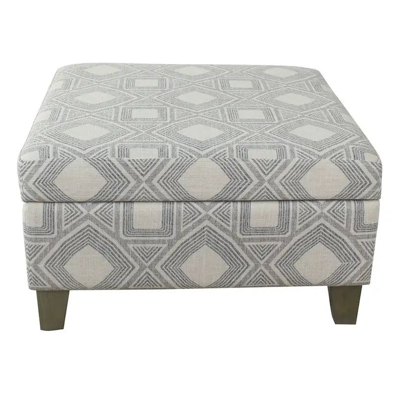 Pouf Contenitore Quadrato di Lusso da 71 cm