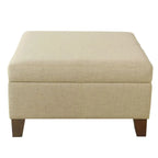 Pouf Contenitore Quadrato di Lusso da 71 cm