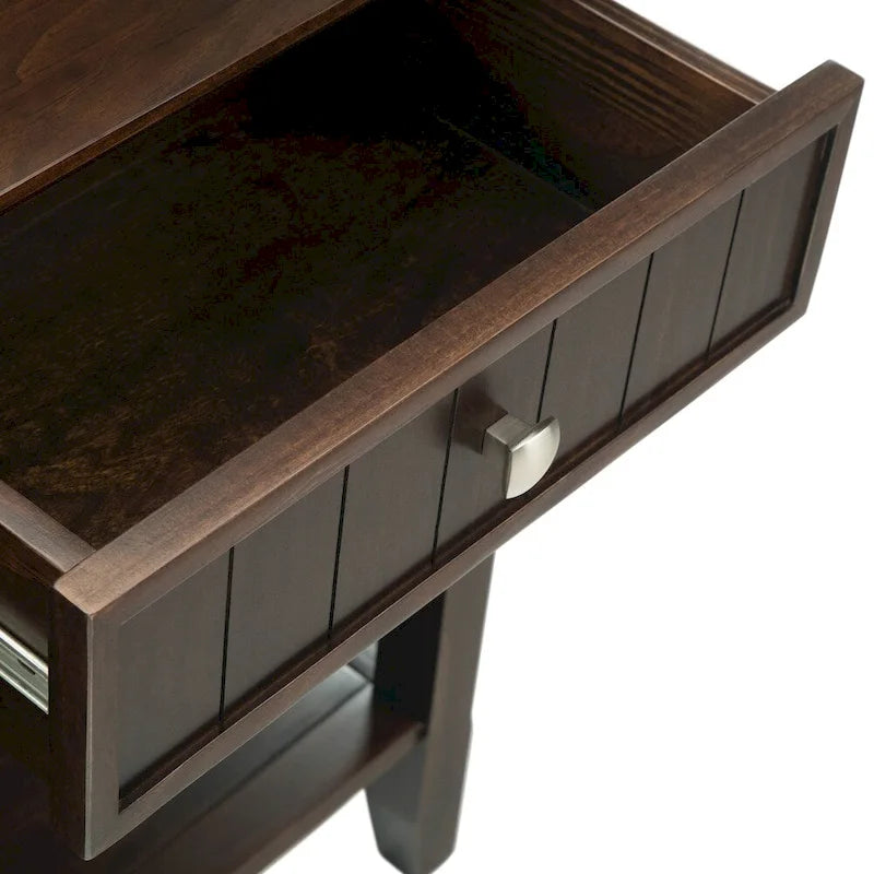Tavolo da divano/consolle largo transizionale in LEGNO MASSELLO Normandy da 60 pollici - 60 x 16 x 30