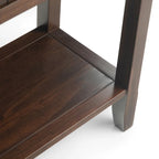 Tavolo da divano/consolle largo transizionale in LEGNO MASSELLO Normandy da 60 pollici - 60 x 16 x 30