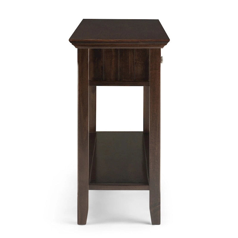 Tavolo da divano/consolle largo transizionale in LEGNO MASSELLO Normandy da 60 pollici - 60 x 16 x 30