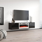 Caminetto elettrico a parete mobile TV moderno 72