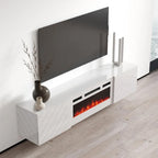 Caminetto elettrico a parete mobile TV moderno 72