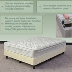 13 Base letto a piattaforma con gambe per materasso, Beige