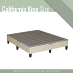 13 Base letto a piattaforma con gambe per materasso, Beige