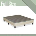 13 Base letto a piattaforma con gambe per materasso, Beige