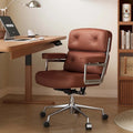Sedia da ufficio ergonomica in pelle con altezza dello schienale regolabile Lobby Lumbar Support