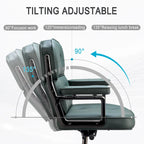 Sedia da ufficio ergonomica in pelle con altezza dello schienale regolabile Lobby Lumbar Support