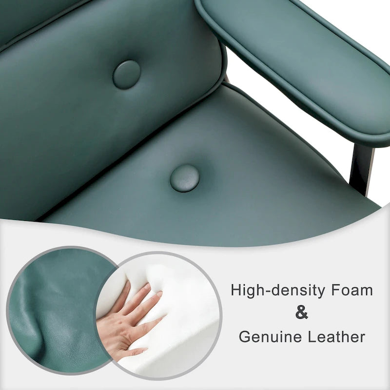 Sedia da ufficio ergonomica in pelle con altezza dello schienale regolabile Lobby Lumbar Support