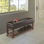 Panca contenitore, Espresso e Noce - 42.52L x 15.75P x 20.47H