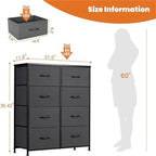 Cassettiera per camera da letto con cassetti organizer