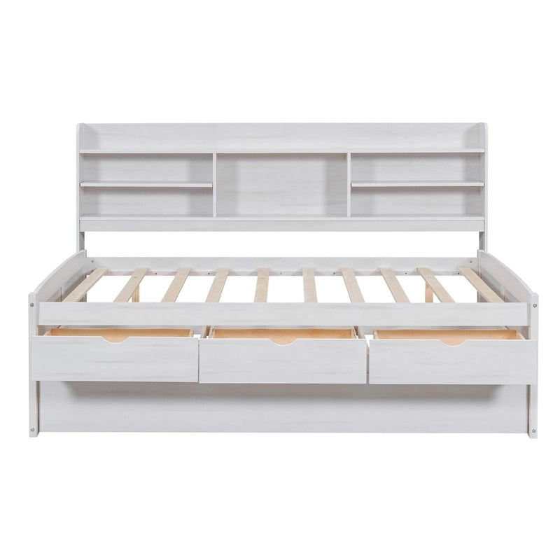 Letto a cassetti "Captain" in legno, matrimoniale