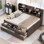Letto a cassetti "Captain" in legno, matrimoniale