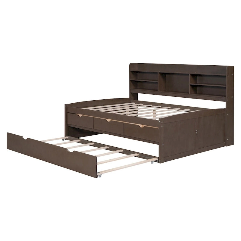 Letto a cassetti "Captain" in legno, matrimoniale