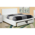 Contenitore sottoletto matrimoniale, letto imbottito in ecopelle