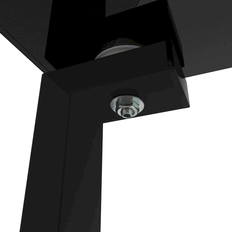 Set di 2, tavolino da tè in vetro a due strati, tavolino rotondo piccolo, tavolino da angolo per camera da letto, tavolino laterale da soggiorno, nero