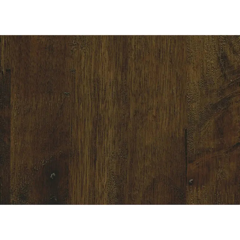 Tavolino quadrato da cocktail, 32 pollici, 2 cassetti, legno marrone, nero
