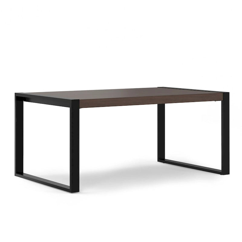 Tavolo da pranzo moderno industriale rettangolare 66 x 40 pollici - 66 pollici di larghezza