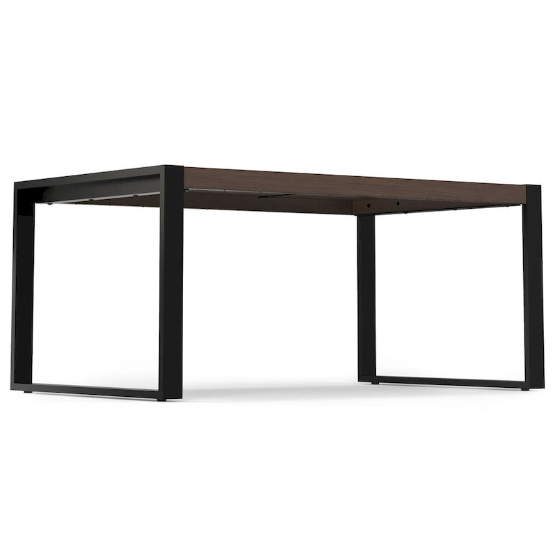 Tavolo da pranzo moderno industriale rettangolare 66 x 40 pollici - 66 pollici di larghezza
