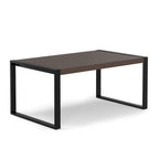 Tavolo da pranzo moderno industriale rettangolare 66 x 40 pollici - 66 pollici di larghezza