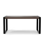Tavolo da pranzo moderno industriale rettangolare 66 x 40 pollici - 66 pollici di larghezza