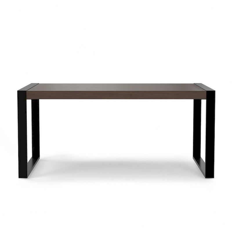 Tavolo da pranzo moderno industriale rettangolare 66 x 40 pollici - 66 pollici di larghezza