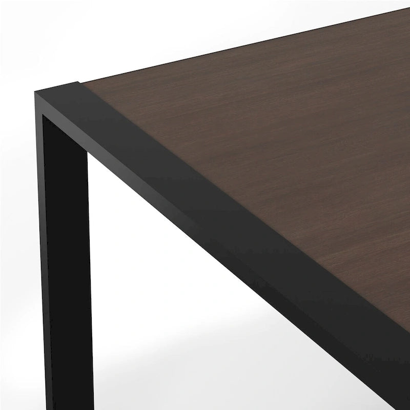 Tavolo da pranzo moderno industriale rettangolare 66 x 40 pollici - 66 pollici di larghezza