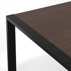 Tavolo da pranzo moderno industriale rettangolare 66 x 40 pollici - 66 pollici di larghezza