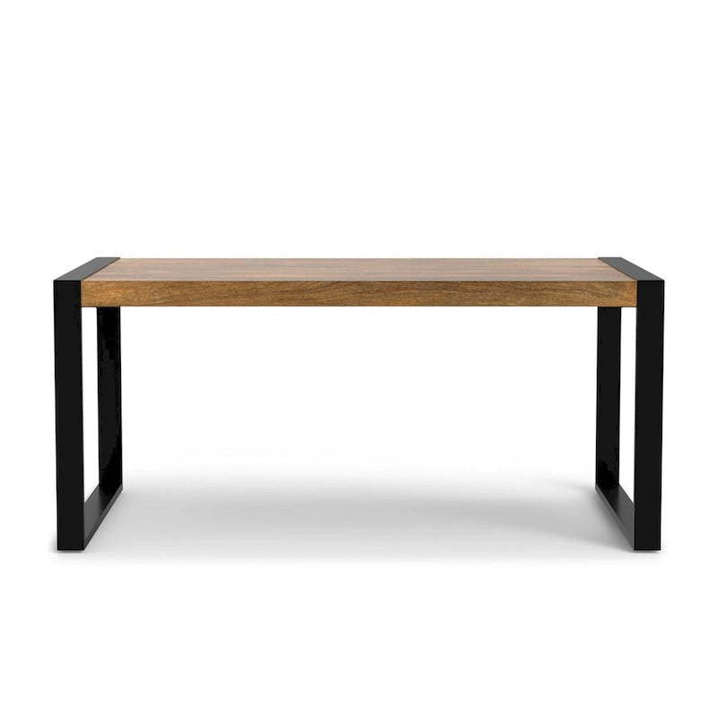 Tavolo da pranzo moderno industriale rettangolare 66 x 40 pollici - 66 pollici di larghezza