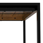Tavolo da pranzo moderno industriale rettangolare 66 x 40 pollici - 66 pollici di larghezza