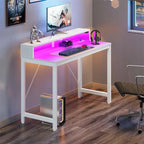 Scrivania per computer da 99 cm con luci a LED