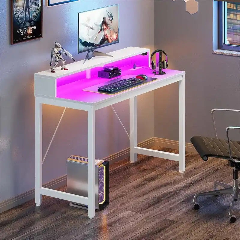 Scrivania per computer da 99 cm con luci a LED